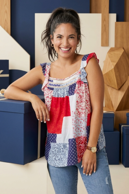 Cropped Floral Top - Image 2