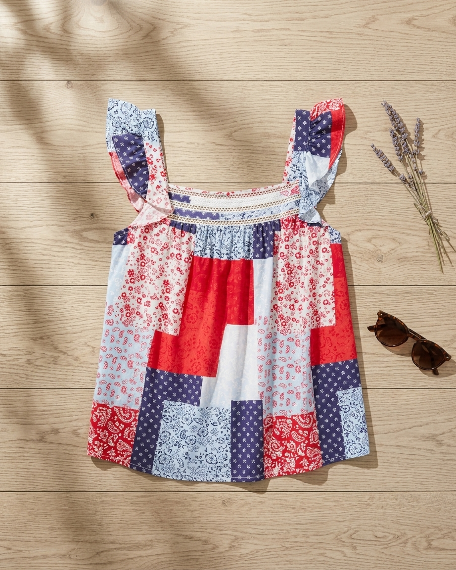 Cropped Floral Top Cropped Floral Top