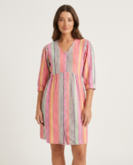 Rainbow Stripe Midi Dress - Image 4