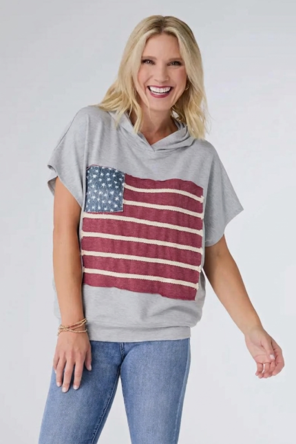 Striped Cotton Blend Tee - Image 2