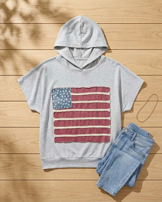 Striped Cotton Blend Tee